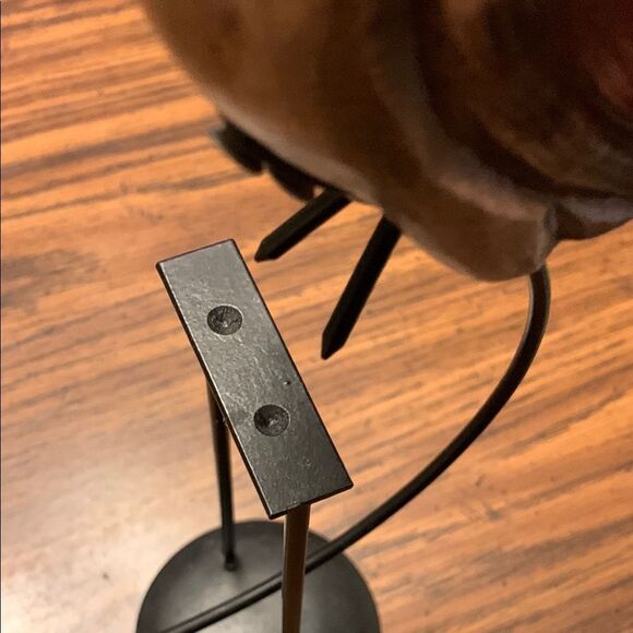 Vintage Rocking Balance Rooster Wood Sculpture - Picture 4 of 10